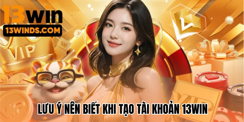 Lưu ý nên biết khi tạo tài khoản 13Win